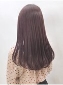 スモーキーピンク_レッドブラウンハッシュカット_ba211021