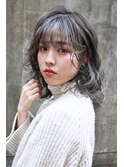 小顔ミディ×シルキーアッシュブラウン【Timere神戸三宮】