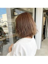 ナンバー(number+)&nbsp;20代30代大人可愛いエアリーボブラベンダーベージュ透明感