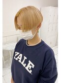 ハンサムショートのミルクティベージュ☆