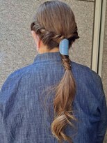 ヘアメイク アージュ 天神西通り店(HAIR MAKE age) タイトアレンジ ローポニ― お呼ばれヘア 結婚式