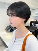 マッシュショート_斜めバンググレージュカラー_ba401582
