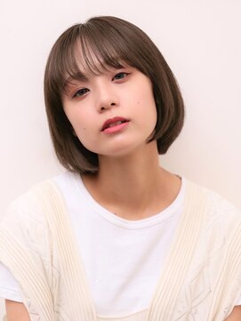 ヨファヘアー 岡本店(YOFA hair) 似合わせカット小顔マチルダボブグレージュカラー0804