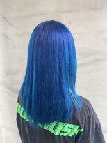 アッシュタカサキ(ash takasaki)&nbsp;ブルー/ミルクティー/ダブルカラー/インナーカラー/ケアブリーチ