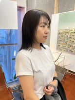 カサネ(casane)&nbsp;オリーブベージュ、顔まわりレイヤー