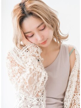 バルミー バイ エスドットブルーム 難波店(BALMY by S.BROOM) 【BALMY　難波】外ハネボブ×ラフスタイル