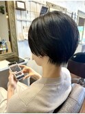 こっそり2ブロックショートボブ