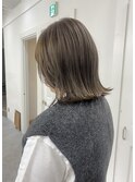 【SANA】透明感グレージュボブ