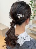 ゆるふわポニーテール【品川/ヘアセット】