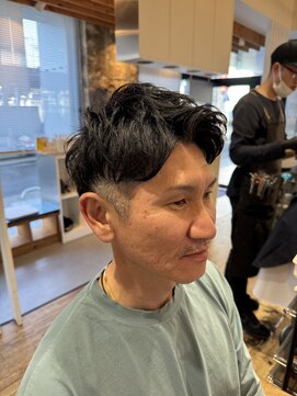 アメラボ 平針店(AmeLab) 【イケおじショート/アップバング】山本凌也