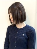 似合わせカット/イメチェン/美髪/外ハネボブ/ワイドバング/白髪