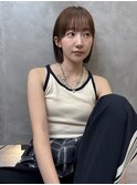 ブリーチなしカラー伸ばしかけヘア簡単スタイリング小顔ヘア