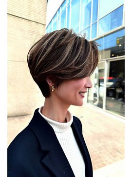 レビーヘアー(Revie hair) 白髪ぼかしハイライトカラー(松浦1)