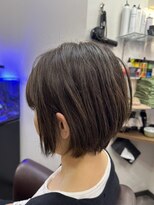 グロウアップバイトゥエンティーフォー 稲葉(glow up by24) 丸みショートボブ×ナチュラルハイライト