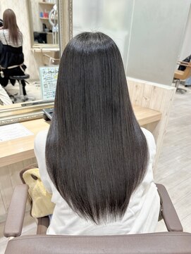 シュガー 仙台宮城野区(&Sugar) 柔らかく自然なツヤ髪×髪質改善縮毛矯正