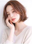 20代30代40代50代髪質改善ミルクブラウンナチュラルショート