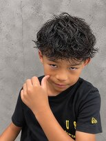 フジヤマバーバーショップ アジト(FUJIYAMA BARBER SHOP ajito)&nbsp;キッズカーリーパーマ×マッシュ メンズ/明石/西明石/大久保