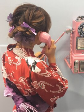 チェルシー 梅田(CHELSEA) ［CHELSEA］浴衣×リボンアレンジ☆お客様スタイル