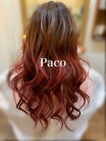 ヘアーズファクトリー パコ(Hair's factory Paco)&nbsp;グラデーションカラー【カシスレッド】