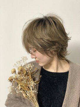 ヘアサロンエム 大宮東口(HAIR SALON M) デザインカラー/厚めバング/ローライト/スリークボブ