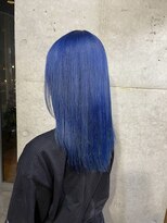 ヘアーデザイン アルエ(HAIR×design ARUE) 【ARUE】セミロング×ブルー