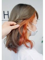 シェリー(cherie)&nbsp;インナーカラー☆オレンジ