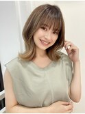 【フォルテ千鶴】ペールベージュ柔らかミディ