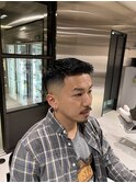 スキンフェードフェザーアップバングF