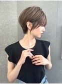 20代30代大人ガーリーショートヘアチョコレートモードショート