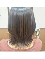 ヘアーズ ロッソ(hair's ROSSO) インナーカラー×レイヤー ボブ［30代40代50代60代］