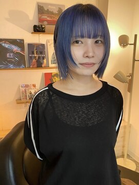 ソイ コンク 下北沢(soi conc) スウィングボブ/ブルーカラー/ハイトーンブルー_下北沢美容室