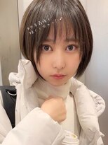 ビューブルー 亀戸錦糸町(VIEW BLUE)&nbsp;美髪シアーカラーピンクブラウンショートカット切りっぱなしボブ