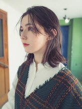 アンディアーモ アオバ(ａｎｄｉａｍｏ ａｏｂａ) 切りっぱなしシースルーバング