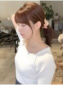 顔周り、後れ毛、サイドバング×レイヤーカット