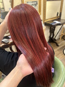 ベレッタ 枚方店(veretta.) 感動ストレート×ブリーチなしダブルカラー 担当:ばば/ツヤ髪