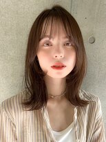 ガーデンヨコハマ(GARDEN YOKOHAMA) こなれミディレイヤーカット顔まわりレイヤー束感前髪ワンカール