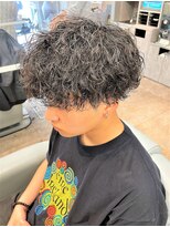 ノイセル 心斎橋(Noisyle)&nbsp;guest snap　刈り上げ前下がりマッシュ×波巻きパーマ