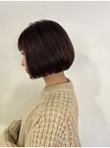 切りっぱなしボブ ミニボブ 髪質改善カラー 岐阜