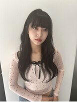 ユーフォリア 渋谷グランデ(Euphoria SHIBUYA GRANDE) ウェーブ巻き 艶カラー レイヤーカット 顔まわりカット