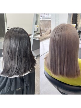 ガルボヘアー 桟橋店(garbo hair) ハイトーンホワイトベージュ高知美容院つや髪