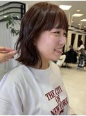__ピンクブラウン__ピンクカラー__ブリーチなしカラー__
