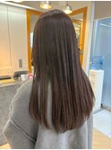 大人可愛い大人美人くすみカラーアッシュグレーベージュ