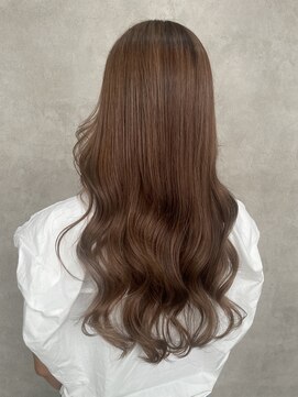 ルノン(LUNON) ハイライトカラーくびれヘアアプリコットオレンジ