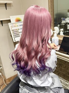 ワンスタイル(One style) ハイトーンカラー＋髪質改善トリートメント