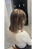 CIEL立川×木村優作 バレイヤージュ グレイピンク