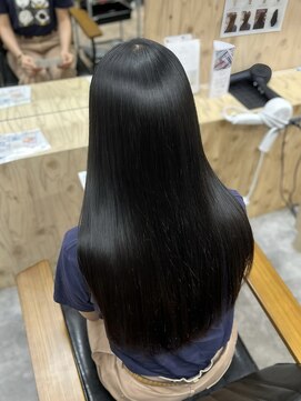 ヌープヘアーアイス(NUUP.hair ici) 美髪ストレートロング×髪質改善◎艶髪コリアンブラック