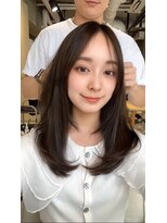 ティア(Tia.)&nbsp;ミディアム/グレージュ/韓国風/髪質改善トリートメント/縮毛矯正