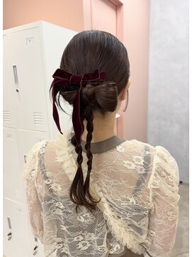 アマーク(a mark) 【木下　暖菜】結婚式にもピッタリ♪リボンカチモリ^ ^