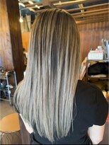ヘアーサロン ミル(hair salon MiL) ハイトーンバレイヤージュ×透明感ロング