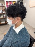 【neuk服部】リバースセンターパートスパイラルパーマ